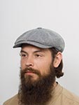 Кепка WIGENS арт. 101879 NEWSBOY RETRO CAP (серый / синий)